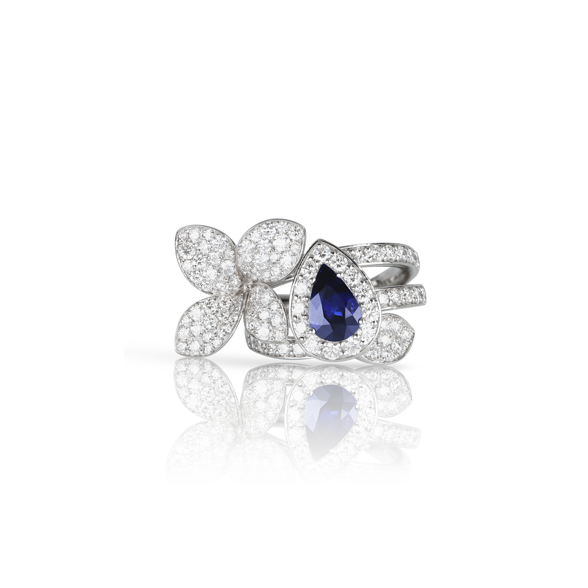 Heart To Earth Ring Blue Sapphire Drop Diamonds Pasquale Bruni heart-to-earth-ring-blue-sapphire-drop-diamonds-pasquale-bruni