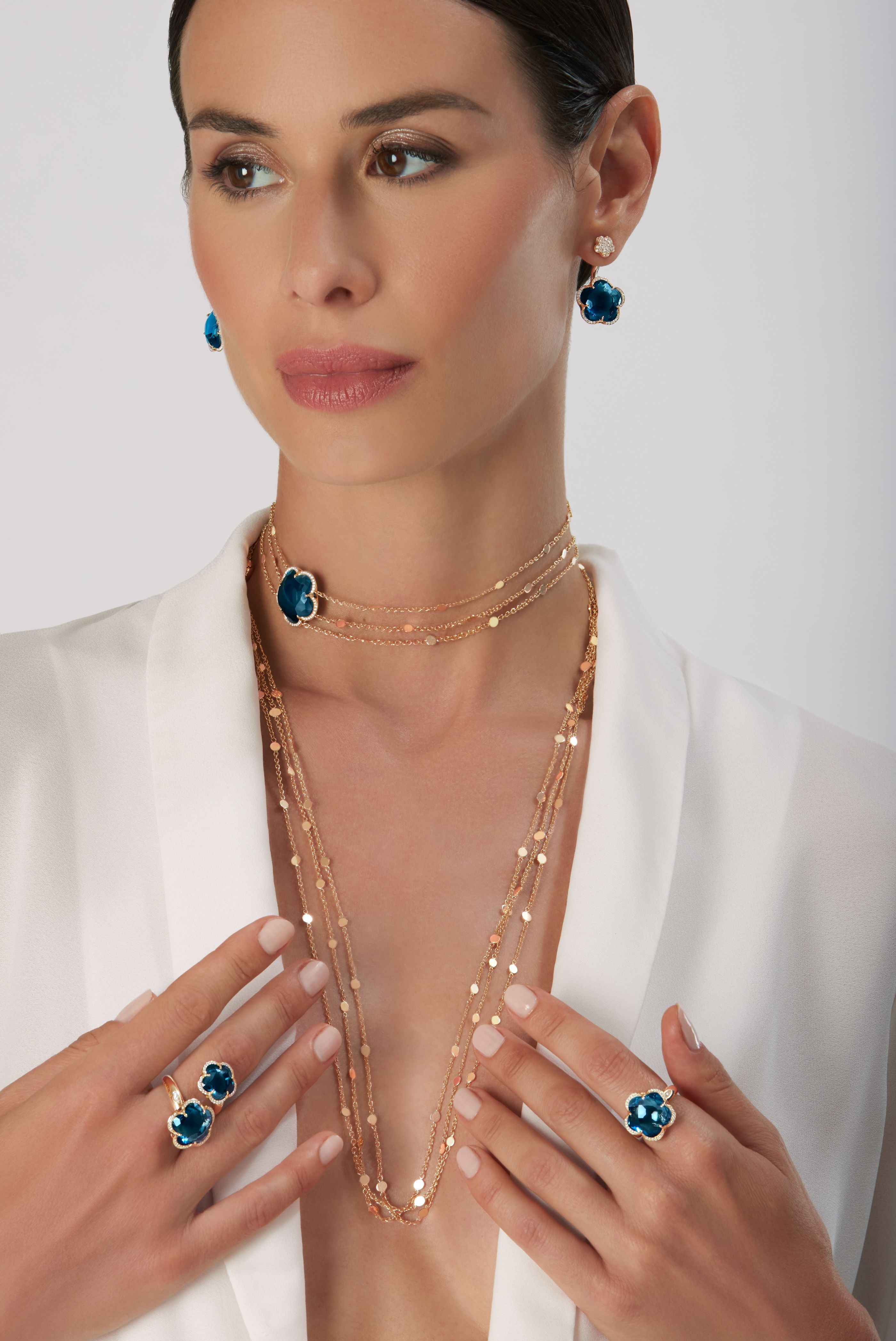 Orecchini Topazio Blu 1.75 Carati In Oro Massiccio 14K - Giallo, Bianco O Rosa - Regalo Per Nati A Dicembre