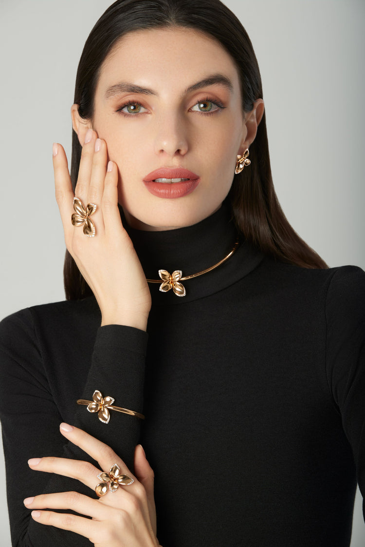 Giardini Segreti Bracelet in 18k Rose Gold & Diamonds | Pasquale Bruni Giardini Segreti Bracelet in 18k Rose Gold & Diamonds | Pasquale Bruni