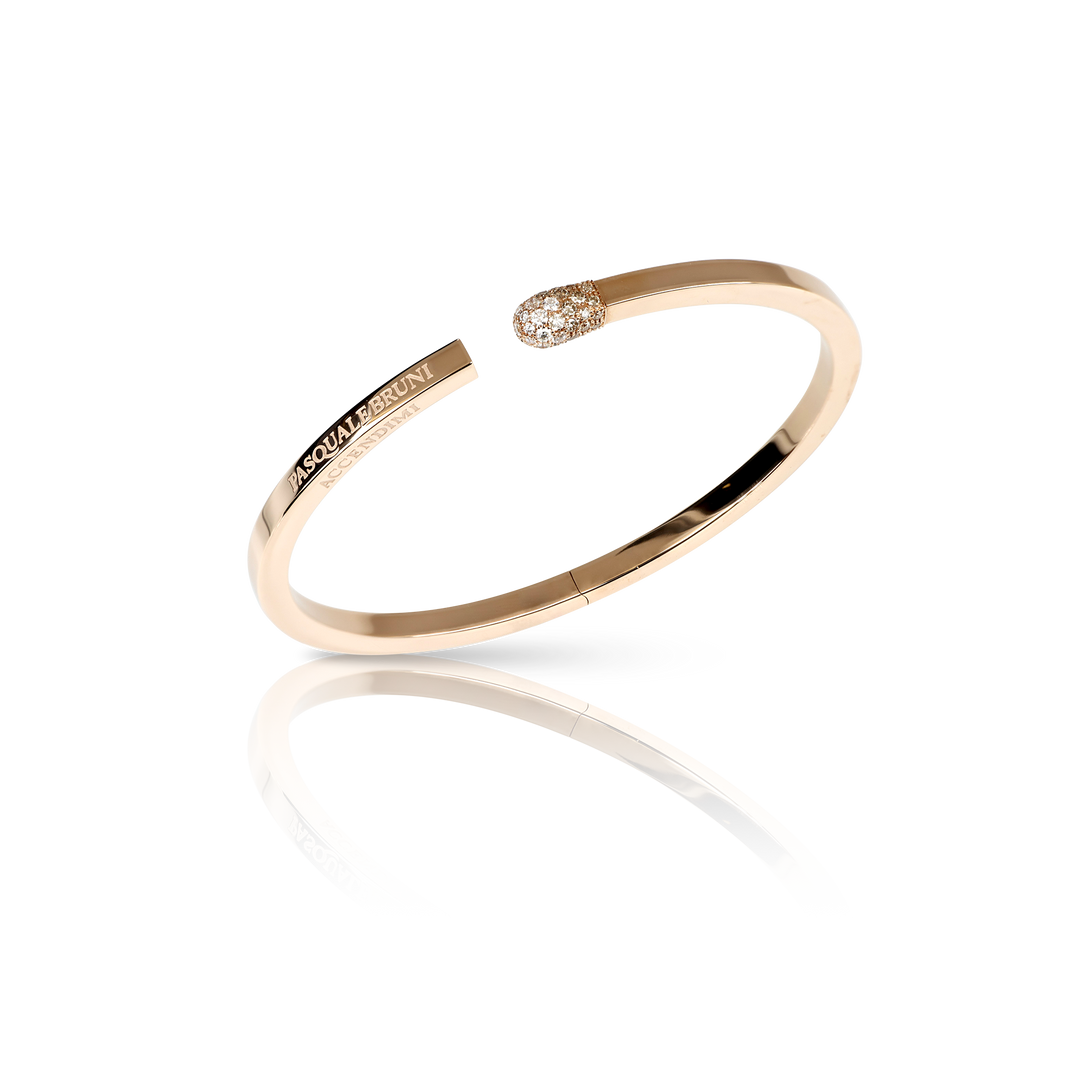 Accendimi Bracelet in 18k Rose Gold with Diamonds | Pasquale Bruni