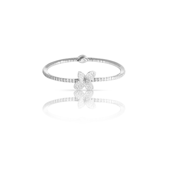 Heart to Earth Bracelet in 18k White Gold & Diamonds | Pasquale Bruni