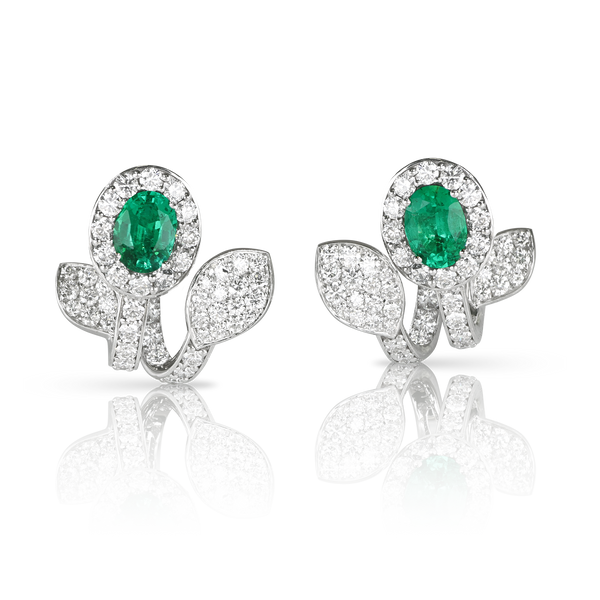 Orecchini Heart to Earth con Smeraldi ovali Pasquale Bruni