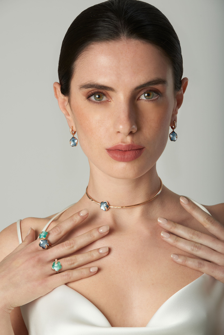 Petit Joli Earrings with Moonstone and Onyx | Pasquale Bruni Petit Joli Earrings with Moonstone and Onyx | Pasquale Bruni