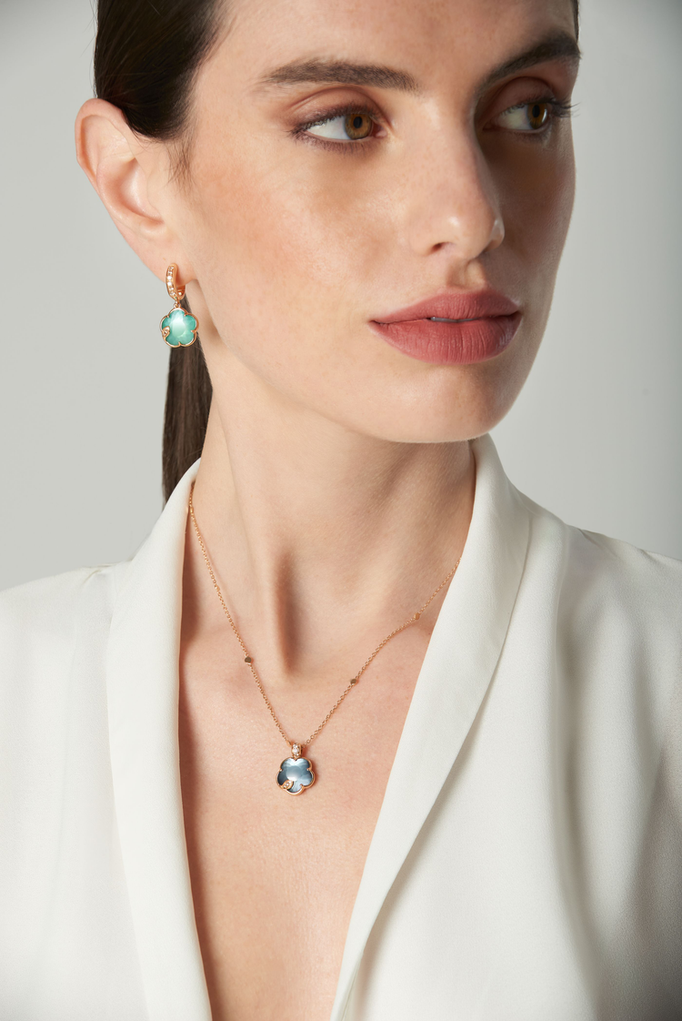 Collana Illuminata In Pietre Semi Preziose Blu - 17 Pollici Con Etichetta $50 - Foto 3