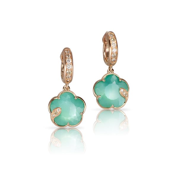 Orecchini Boho Quadrati In Pietra Di Luna E Opalite – Gioielli Vintage Per Donna
