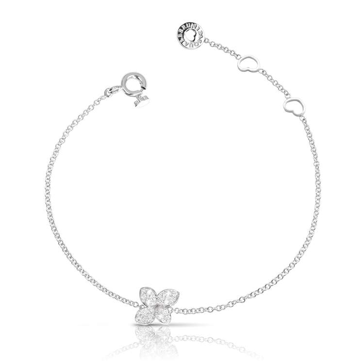 Bracelet in 18k White Gold with White Diamonds.