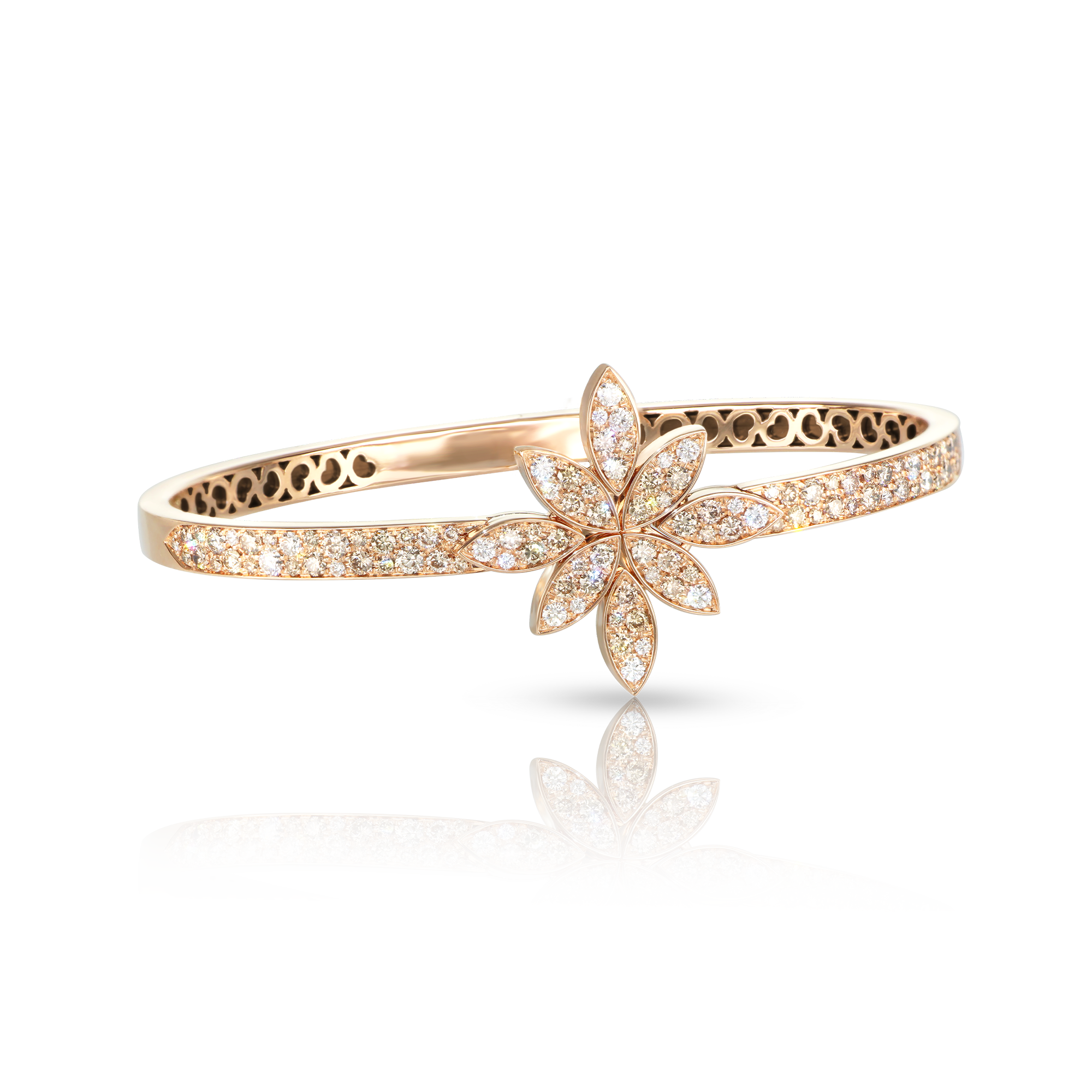 Bracelet in 18k Rose Gold with Diamonds.