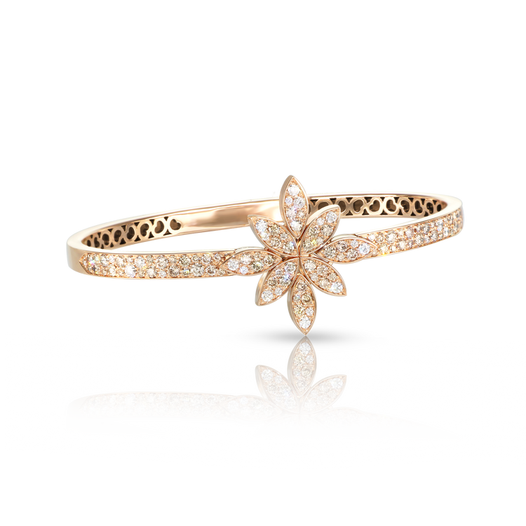 Bracelet in 18k Rose Gold with Diamonds.