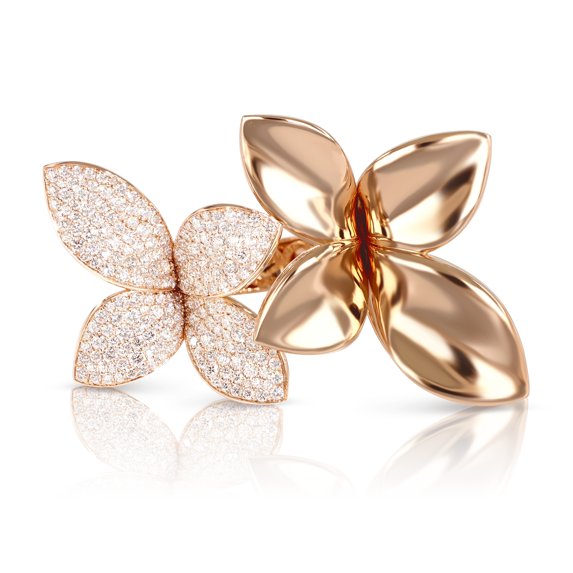 Rings in 18k Rose Gold with Diamonds.