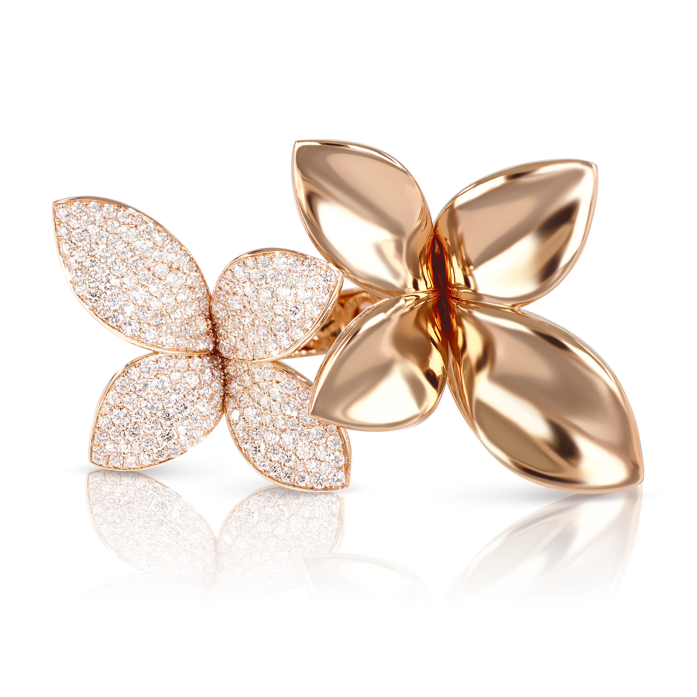 Rings in 18k Rose Gold with Diamonds.