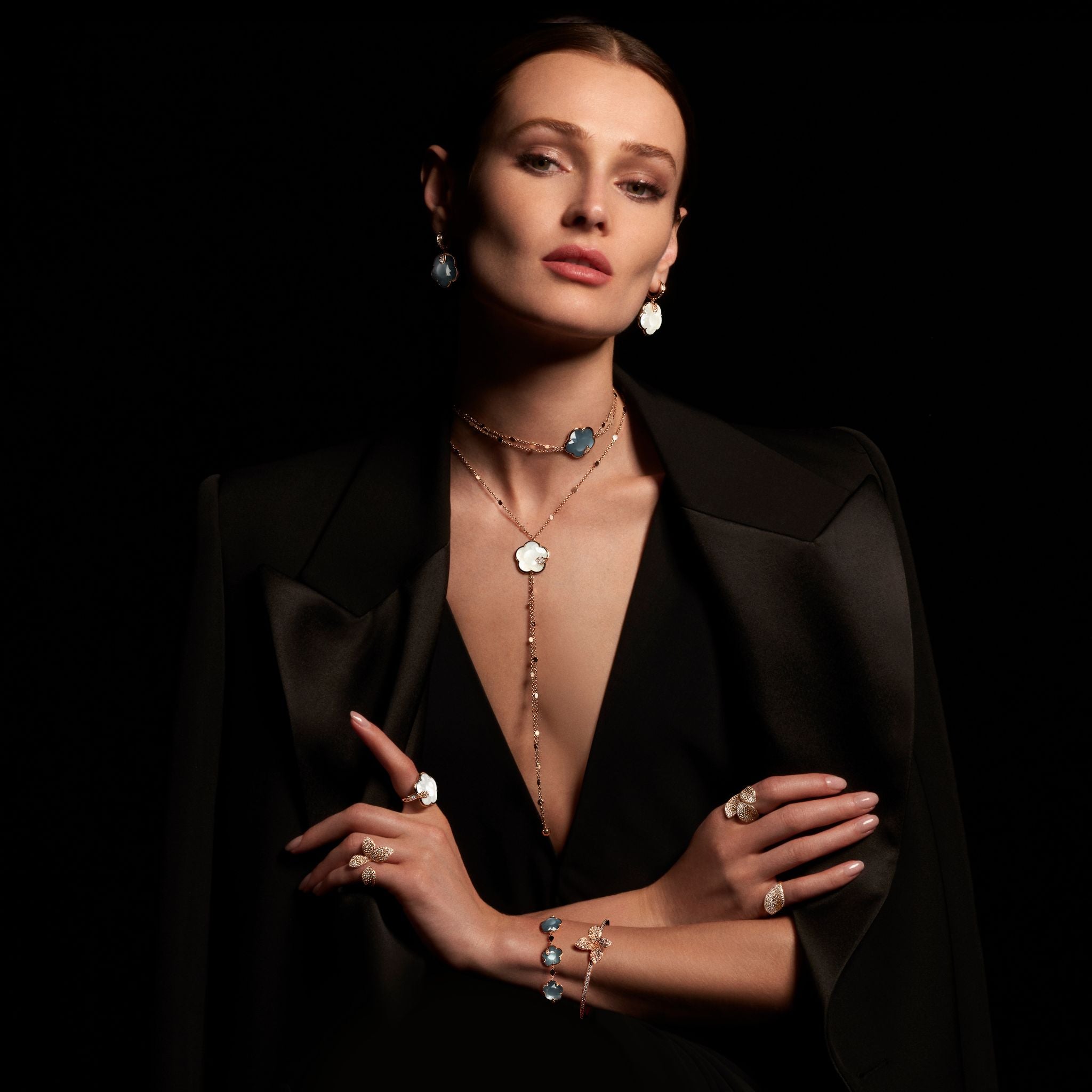 Green, black, white gemstones jewelry - Ton Joli | Pasquale Bruni Green, black, white gemstones jewelry - Ton Joli | Pasquale Bruni