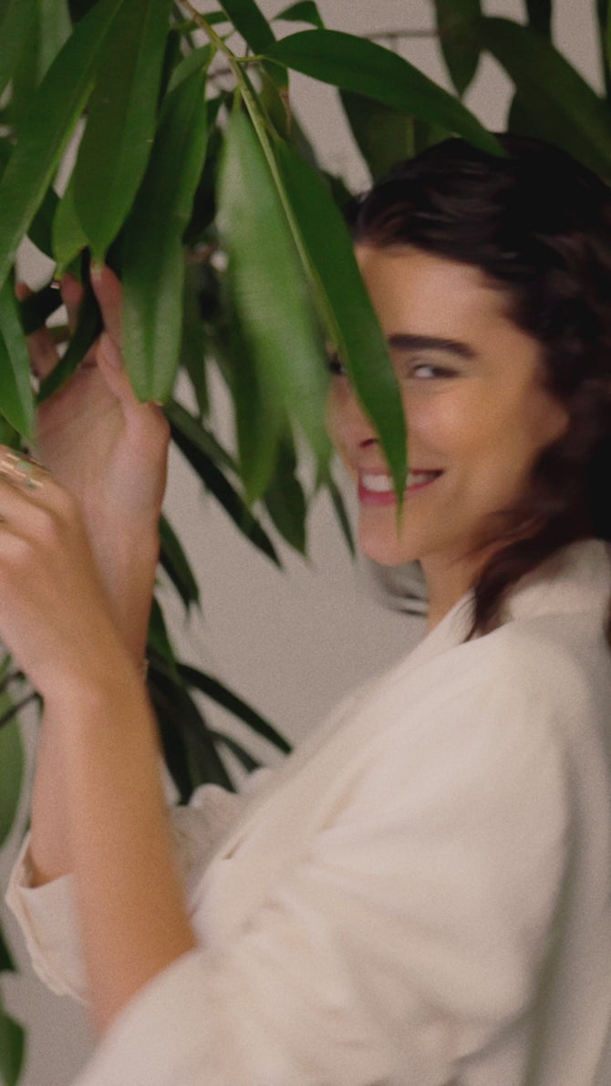 video of a model wearing the new figlia dei fiori green collection