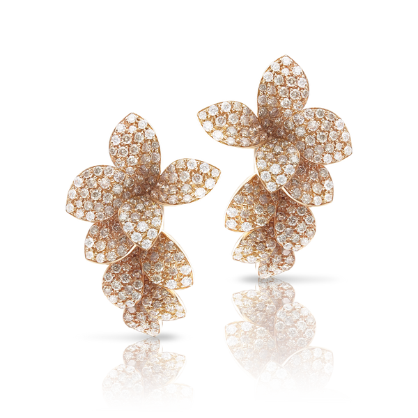 Petit Garden Earrings: 18k Rose Gold and Diamonds Pasquale Bruni