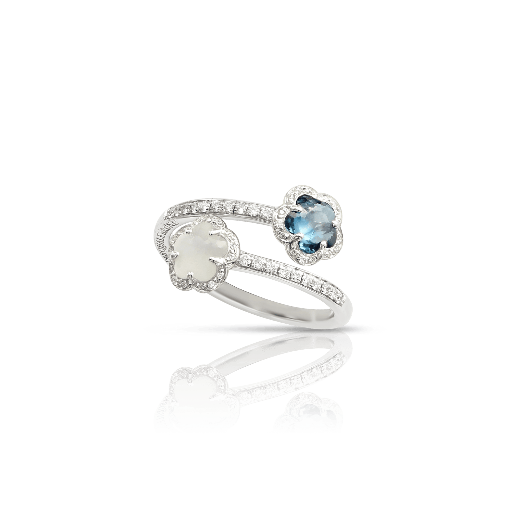 Figlia dei Fiori Contrarié Ring with Sky gems | Pasquale Bruni