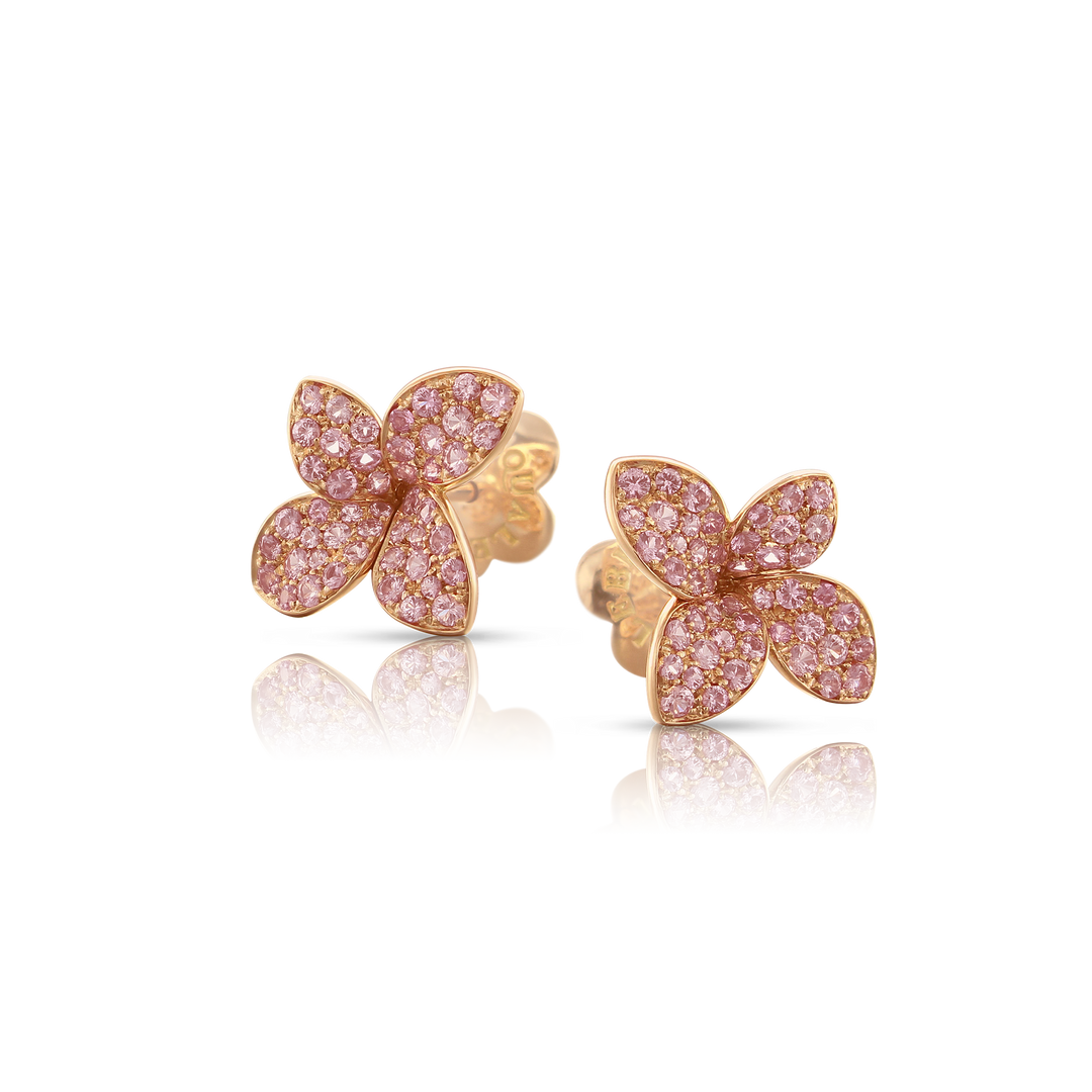 Buy quality 18 carat rose gold stylish ladies earrings RH-LE592 in Ahmedabad