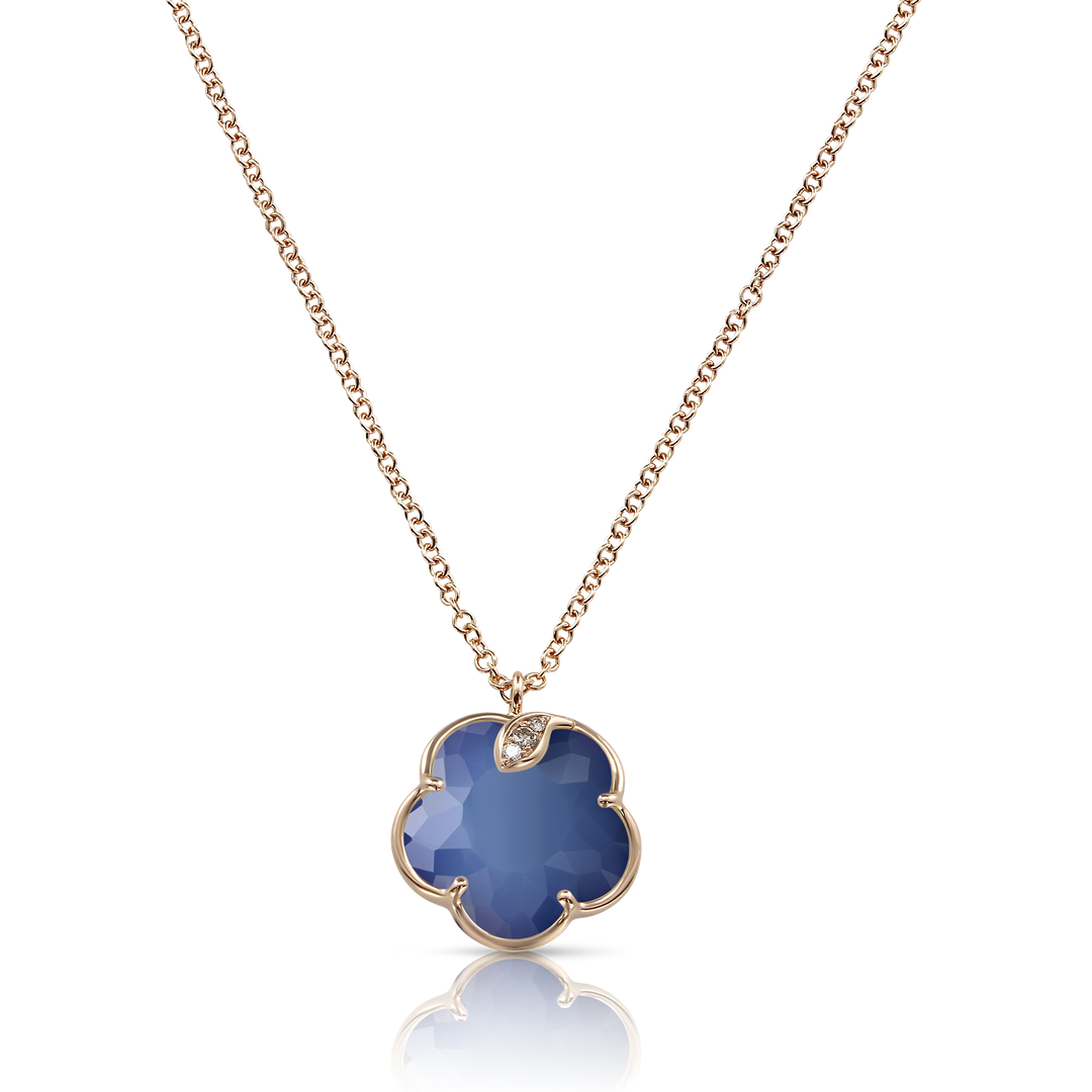 Buy Blue Moon Necklace Opal Moon Necklace Moon Necklace a Half Moon Hanging  From a 14k Gold Vermeil or Sterling Silver Chain Online in India - Etsy