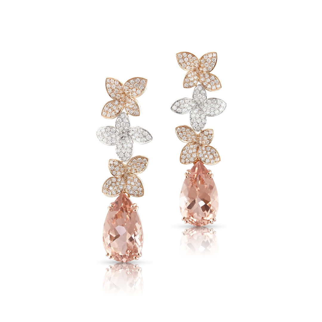 Goddess Garden Earrings with Diamonds and Pasquale Bruni