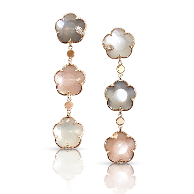 BOUCLES D'OREILLES PETIT JOLI BOUQUET LUNAIRE